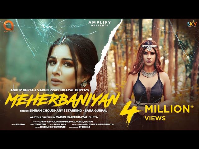 Meherbaniyan (Official Video) | Simran Choudhary | Sara Gurpal | Gold Boy | Latest Punjabi Song 2021