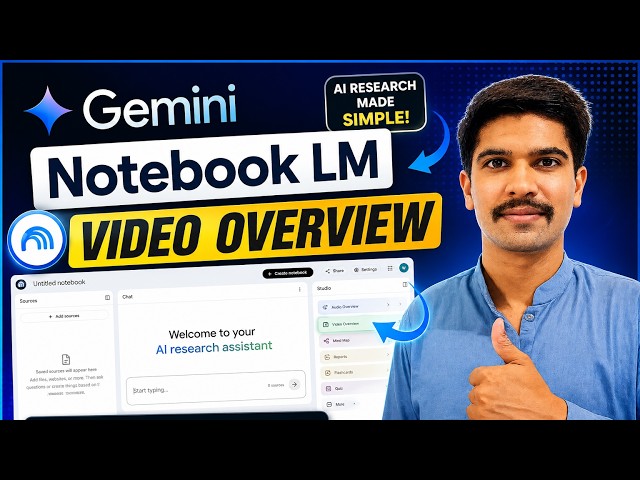 Gemini Notebook LM Video Overview Tutorial | Turn Research and Documents into AI Videos
