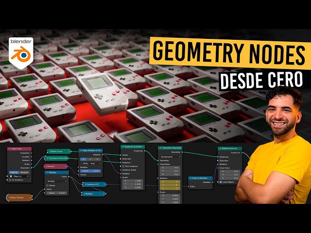 🔥 Curso de Geometry Nodes - Blender en Español 2025
