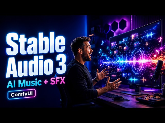 Stable Audio 3 in ComfyUI: Generate Music, SFX & UI Sounds Locally
