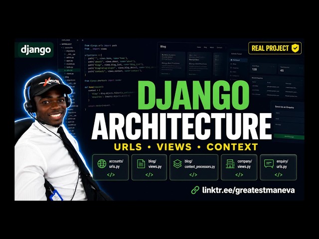 How Real Django Websites Are Architected (URLs, Views & Context Processors Explained)