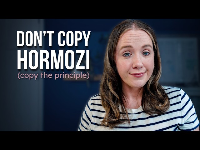 Alex Hormozi Just Proved Me Right. Please Don't Copy Him