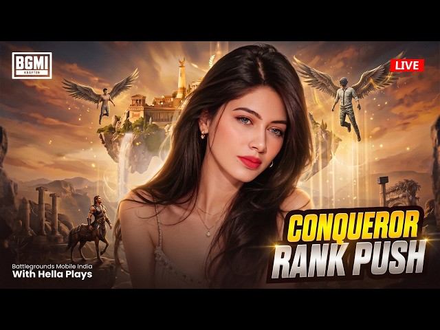 🔴BGMI LIVE CONQUEROR RANK PUSH! w HELLA PLAYS Live🔥 #shorts #shortsfeed #shortslive #bgmilive #live