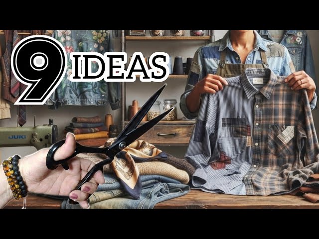 9 Genius Ideas to Recycle Old Clothes at ZERO COST! (Zero Waste Fashion) ‼️