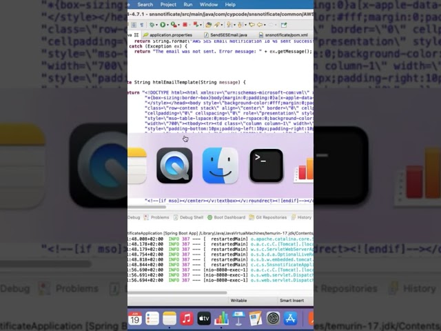 AWS Simple Email Service SES & Spring Cloud Tutorial: Sending Emails using REST API Example