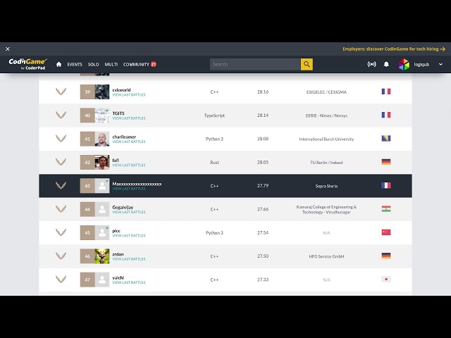 CodinGame Winter Challenge 2026