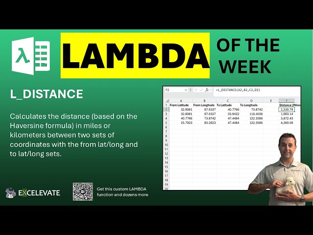 LAMBDA of the Week: L_DISTANCE - 8/7/2026 [FREE WORKBOOK!]