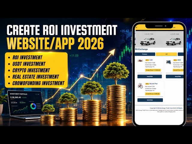 Build ROI Investment Website 2026 | Create ROI Investment Website | Make Investment Website/Software