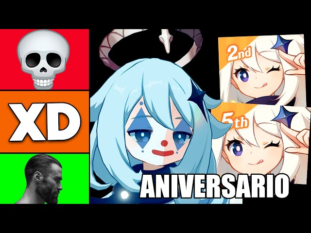 GENSHIN IMPACT Anniversary Tier List