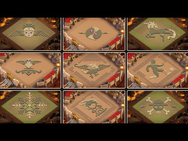 BEST TOP 20 TH17 Art/Troll/Funny Base Links | Town Hall 17 Artistic/Showcase/Progress base | COC
