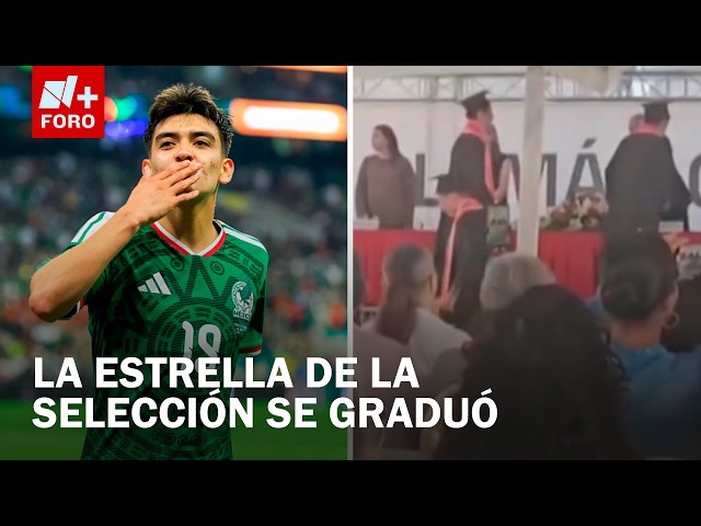Gilberto Mora graduates from high school after debuting with Mexico in the World Cup