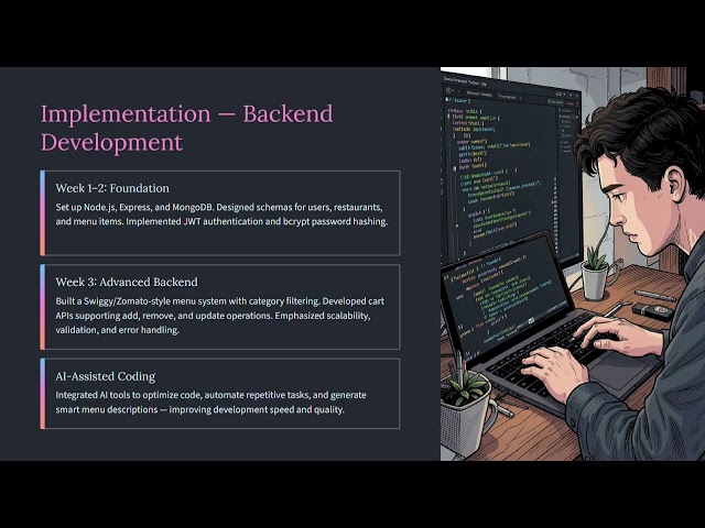 Web Stack Academy Internship Presentation | MERN Stack Restaurant Management Kuna Remanth Kumar