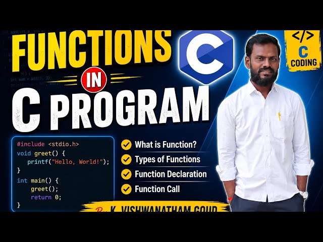 Functions in C program 