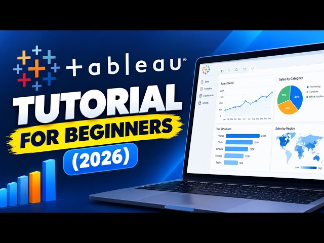 Tableau Tutorial for Beginners (2026) | Build a Professional Tableau Dashboard in 12 Minutes