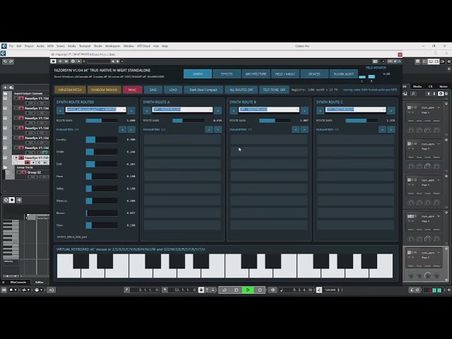 FAZOR synthesizer VST3 (.dll) and standalone (.exe) is done - demo song in Cubase DAW