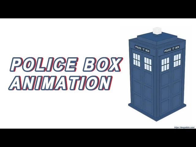 How to create POLICE BOX Animation in HTML and CSS