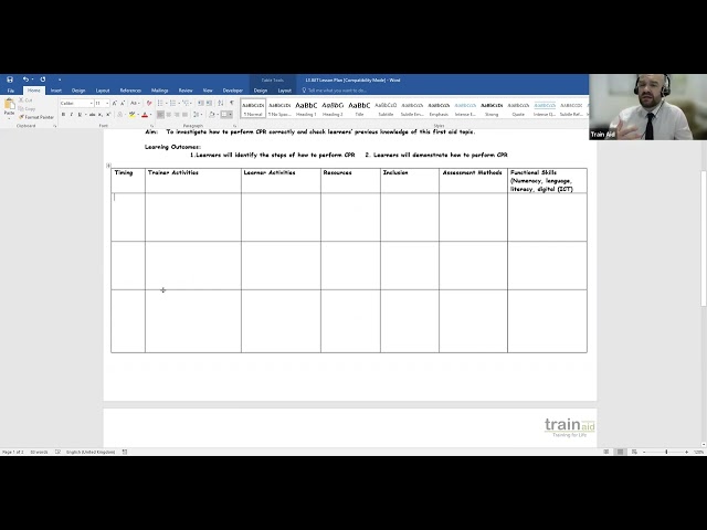 How to complete a lesson plan for a microteach
