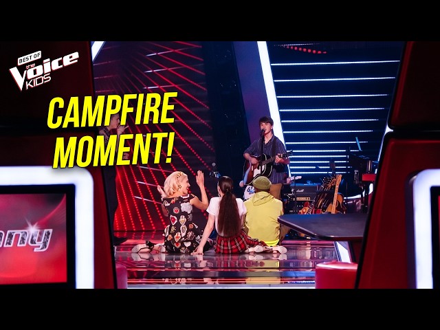 The Coaches Sat On The Floor to Hear His ORIGINAL SONG! | The Voice Kids