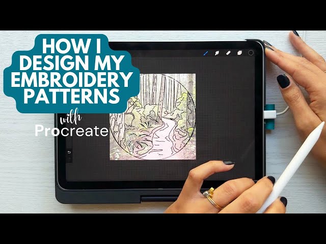 How To Design Hand Embroidery Patterns With Procreate