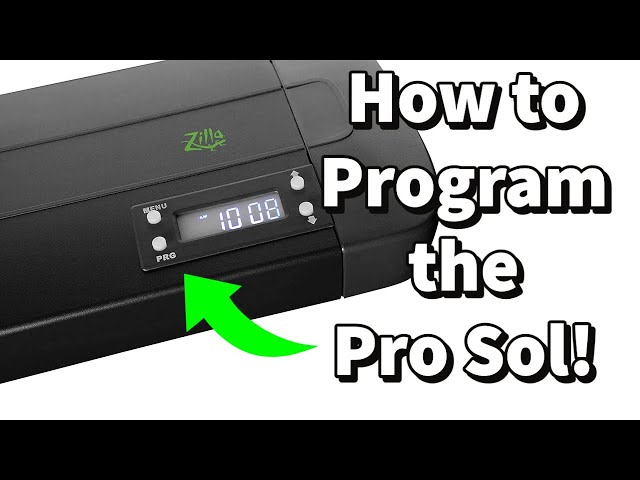 How to Setup/Program the Zilla ProSol Fixture with Timer .