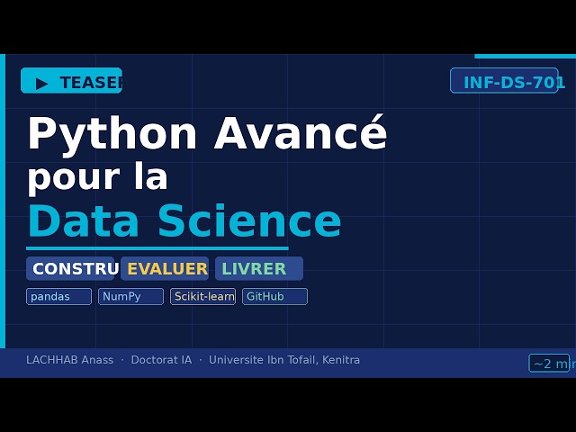 Teaser — Python Avancé pour la Data Science