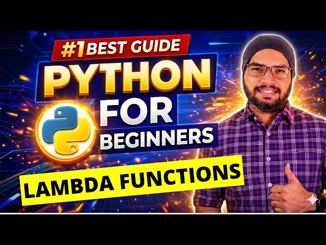 #35 Lambda Functions | Python Tutorials For Beginners