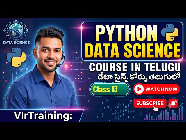 Python Data Science in Telugu Class 13 by Balaji VlrTraining Learn Python for Data Science