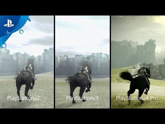 SHADOW of the COLOSSUS REMAKE - Comparativa GRÁFICA PS2 vs PS3 vs PS4 Pro - PlayStation 4 Gameplay