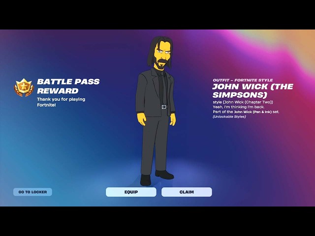 Fortnite Complete 'John Wick' Quests Guide - How to Unlock The Simpsons John Wick
