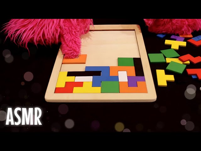 ASMR Tetris-Style Wooden Puzzle & Soft Whispers To Give You Tingles 🧩