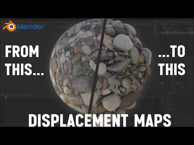 How to Use Displacement Maps in Blender In 1 Minute! | Blender Tutorial