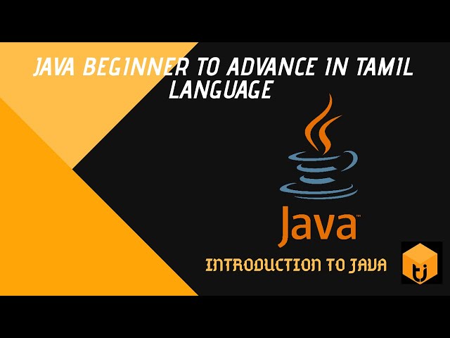 Java Beginner To Advance In Tamil Language Teaser #0