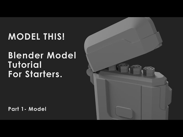 How to model hardsurface objects in Blender 4.3! Easy Tutorial.