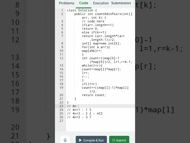 DSA Coding challenge: Count pairs divisible by k in an array