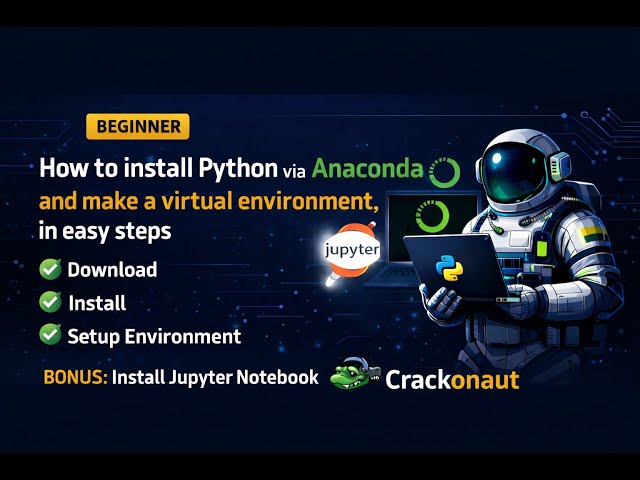 How to Install Python Using Anaconda & Create a Virtual Environment | Beginner Tutorial