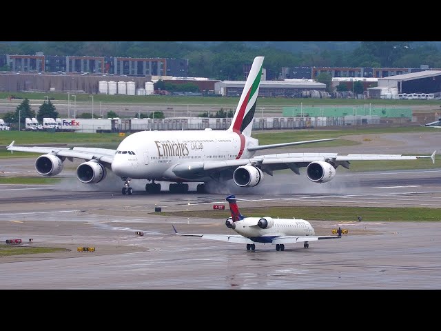 EMIRATES A380 EMERGENCY Diversion to MSP | FULL Landing, Turnaround, and Takeoff Coverage