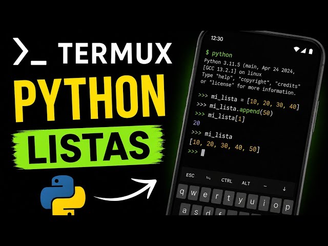 Curso de Programación en Python desde TERMUX | Listas (explicación super sencilla)