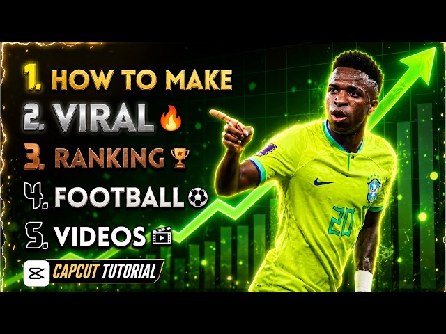 How to Make VIRAL Ranking Football Videos in CapCut PC (Full Tutorial)
