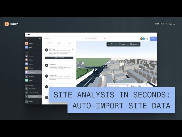 Site Analysis in Seconds: Auto-Import Site Boundaries, Buildings & Roads