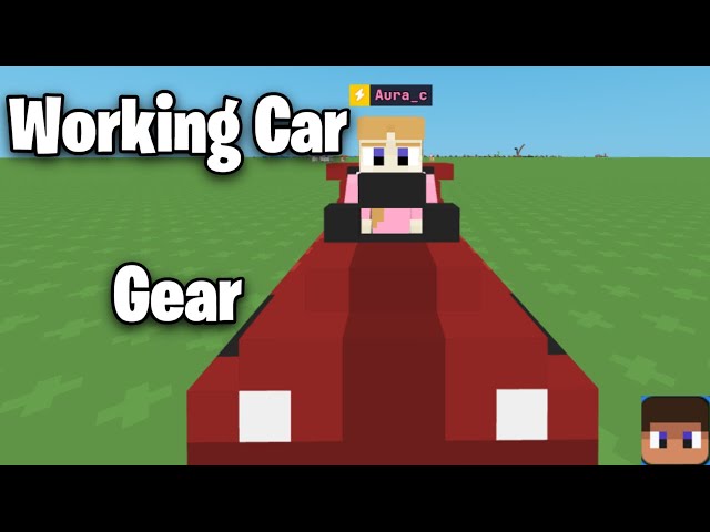 How to make a working Car Gear in Bloxd.io! [TUTORIAL]