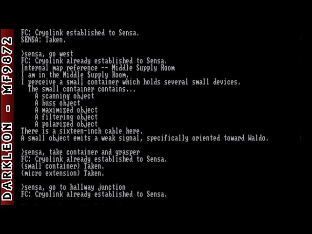 Suspended © 1983 Infocom - PC DOS - Gameplay