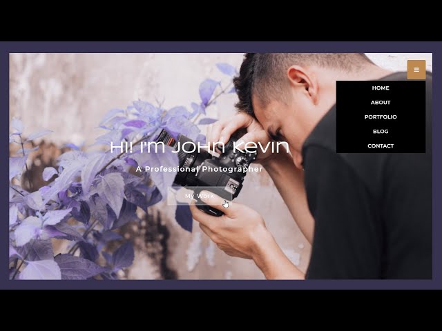 Responsive Photography  Portfolio Website Design Using HTML5 CSS3 & JQUERY | HTML5 CSS3 JS Website