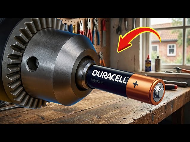 Just insert an old battery into Drill and Every house needs this and no one does it! Creation Daily