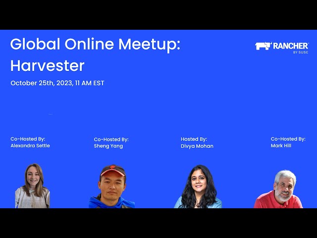 Global Online Meetup: Harvester