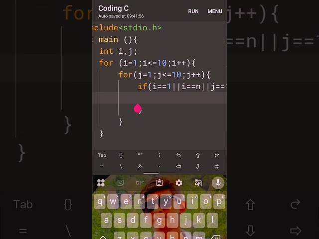 Hollow Square Pattern in C Language | C Program Star Pattern | Easy Explanation#coding