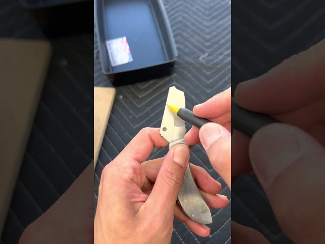 How I repaired this pocket knife! #knife #sharpening #shorts