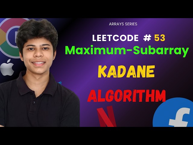 LeetCode 53 Maximum Subarray | Kadane's Algorithm Finally Explained 🔥 | Java Hindi