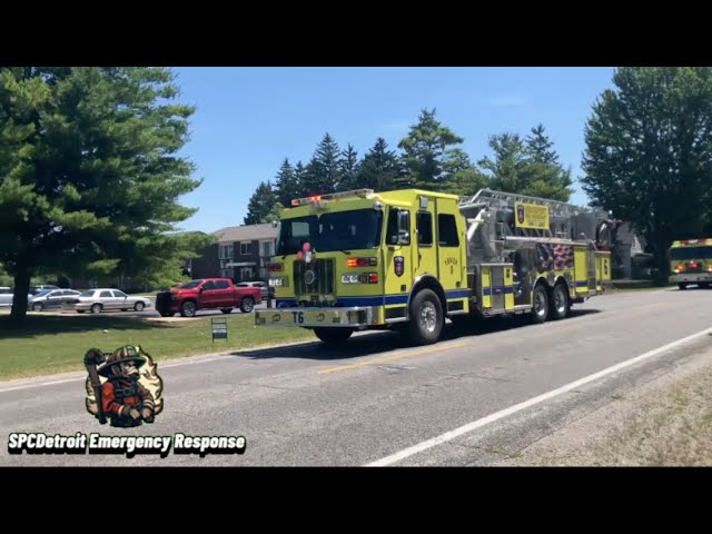 Bridgeport MI FD E-9 & T-1 Responding CODE 3 COMMERCIAL BOX ALARM 