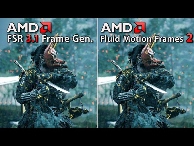 AFMF 2 vs FSR 3.1 Frame Gen - AMD Fluid Motion Frames 2 Comparison