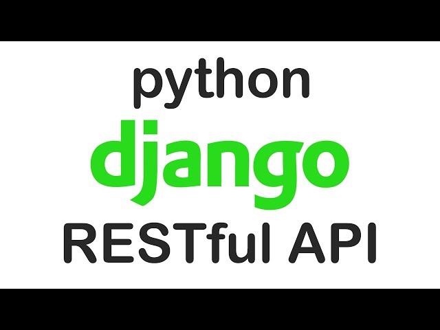 Simple RESTful API with Django